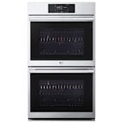 LG 9.4 cu. ft. Smart InstaView® Electric Double Built-In Wall Oven with Air Fry & Steam Sous Vide PrintProof Stainless Steel